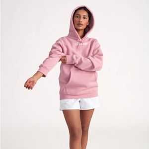 Glossier Original Pink Hoodie Size M